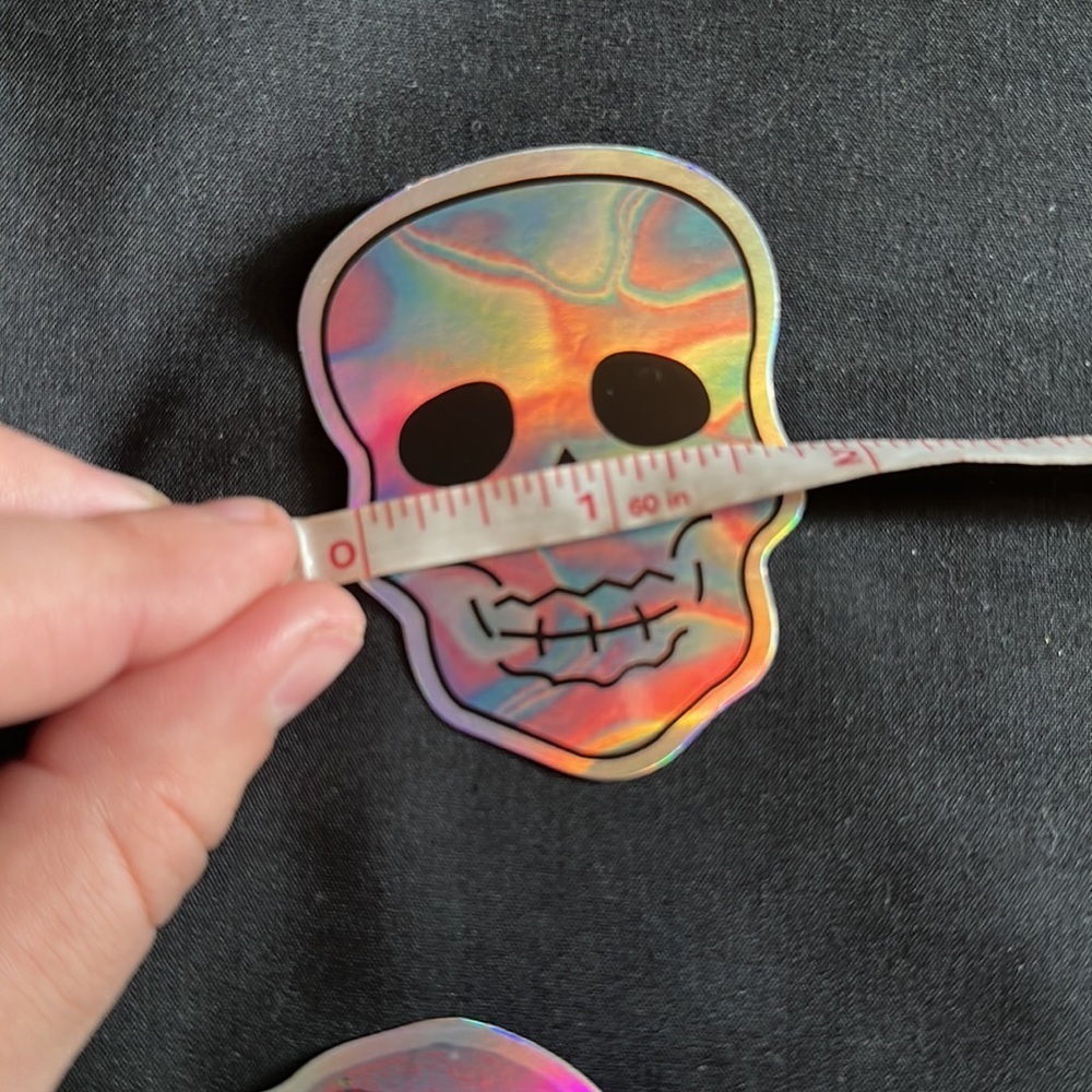 Holographic skull stickers/decals. - Picture 3 of 6